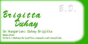 brigitta duhay business card